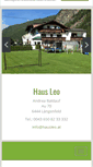 Mobile Screenshot of hausleo.at