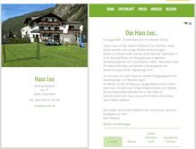 Tablet Screenshot of hausleo.at